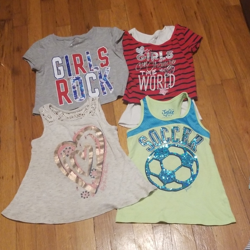 JUSTICE BUNDLE OF SHIRTS